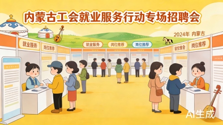 內(nèi)蒙古開啟“工會就業(yè)服務(wù)行動”專場招聘會