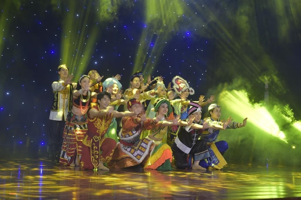 5月27日，演員在柬埔寨金邊真臘歌劇院演出。