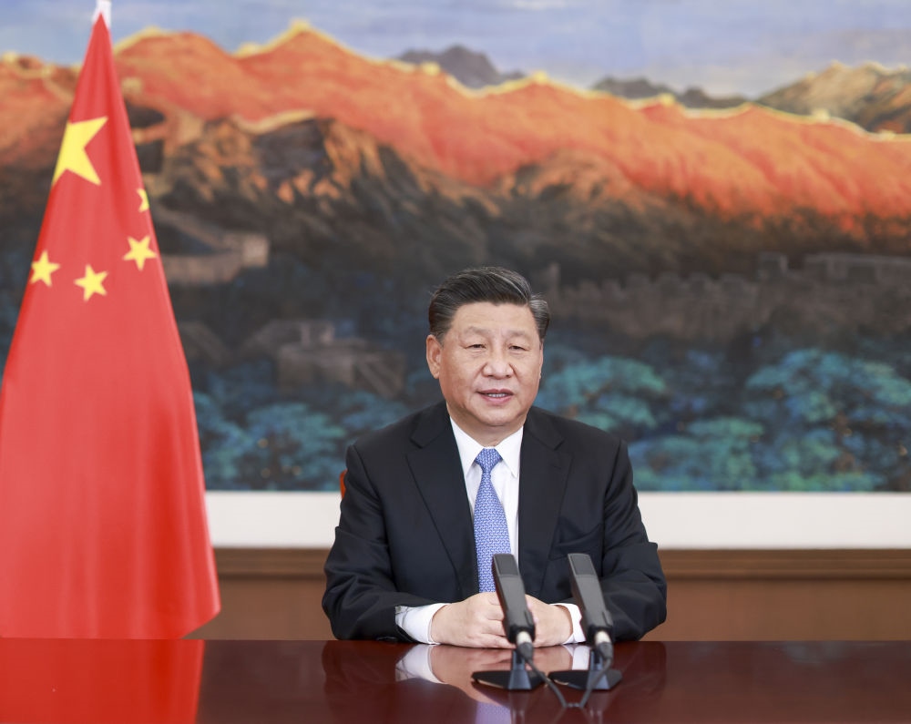 2020年11月27日，習(xí)近平在第十七屆中國－東盟博覽會和中國－東盟商務(wù)與投資峰會開幕式上致辭。
