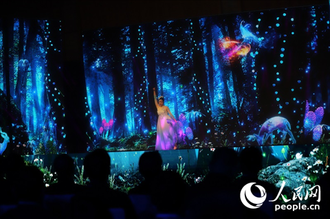 原創(chuàng)舞蹈《萬物有靈》。人民網(wǎng)記者 李發(fā)興攝