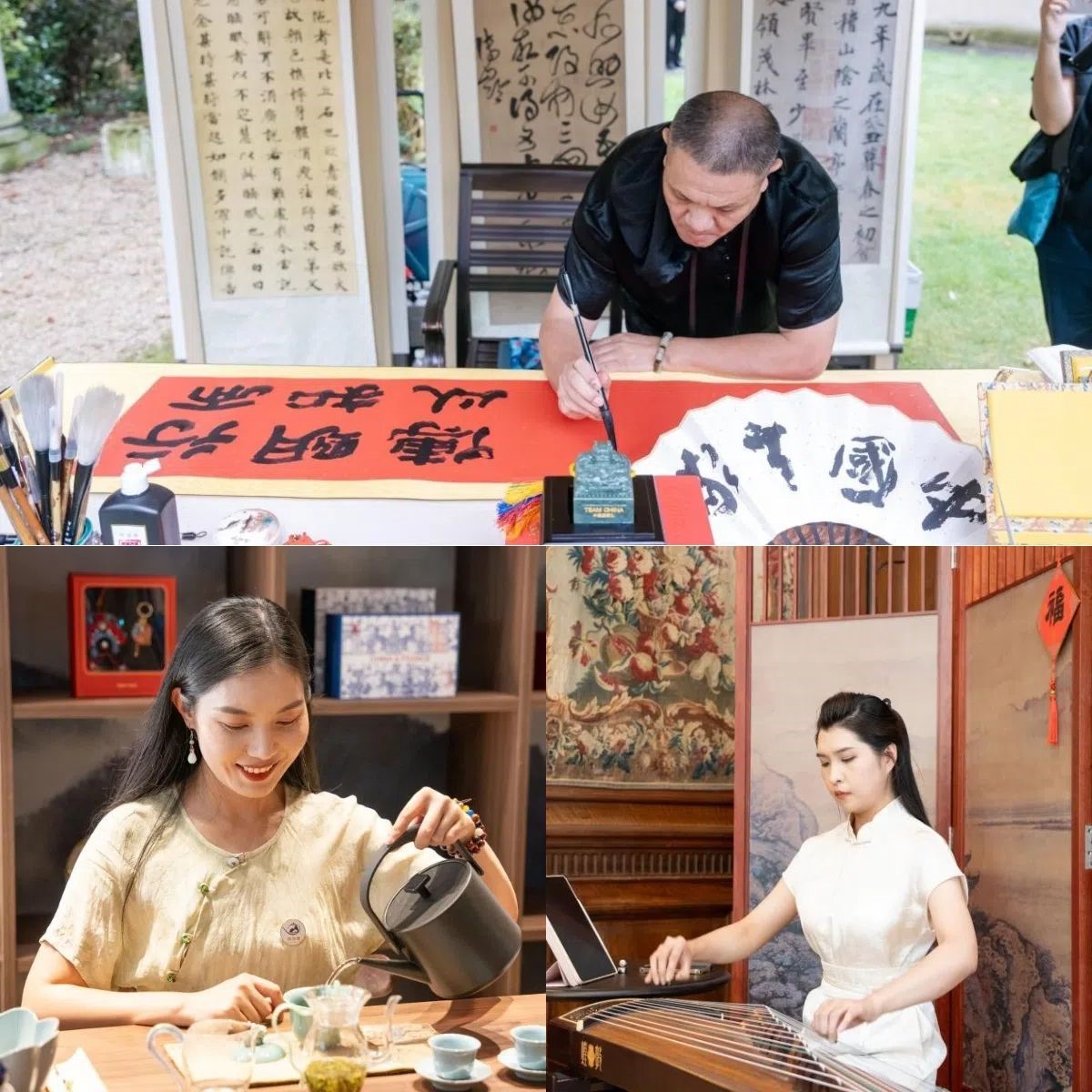 中國非遺與傳統(tǒng)文化展區(qū)引人入勝。 “中國之家”供圖